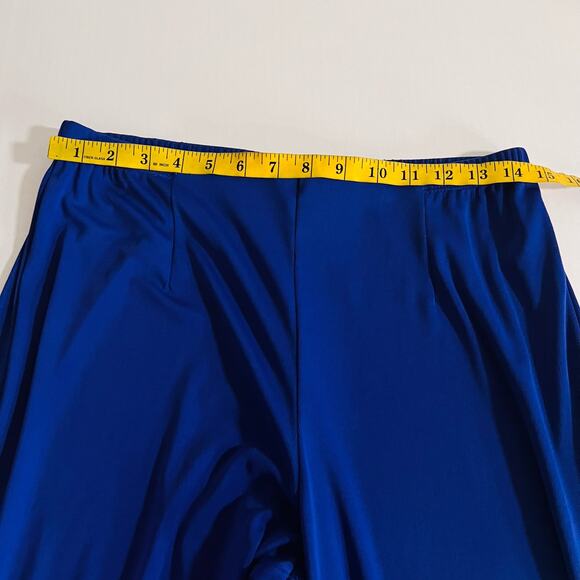 Chicos Easywear Pull On High Rise Straight Leg Pants Size L Large Petite Blue - Picture 5 of 8